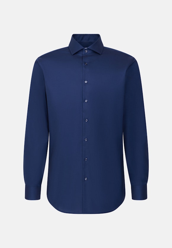 Regular Chemise d'affaires Uni in Bleu Foncé |  Seidensticker Onlineshop