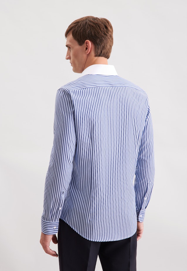 Slim Business Hemd Gestreift in Dunkelblau |  Seidensticker Onlineshop