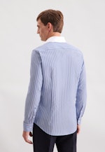 Slim Business Hemd Gestreift in Dunkelblau |  Seidensticker Onlineshop