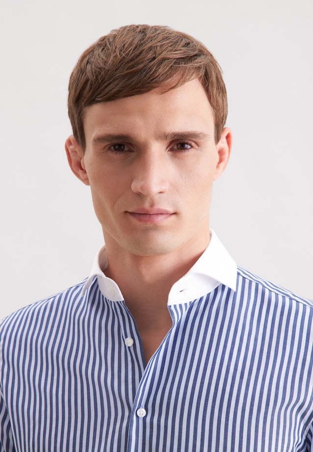 Slim Business shirt Stripes in Dunkelblau |  Seidensticker Onlineshop