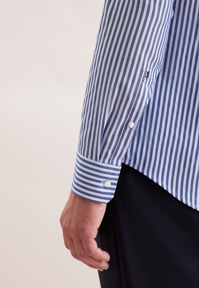 Slim Business Hemd Gestreift in Dunkelblau |  Seidensticker Onlineshop