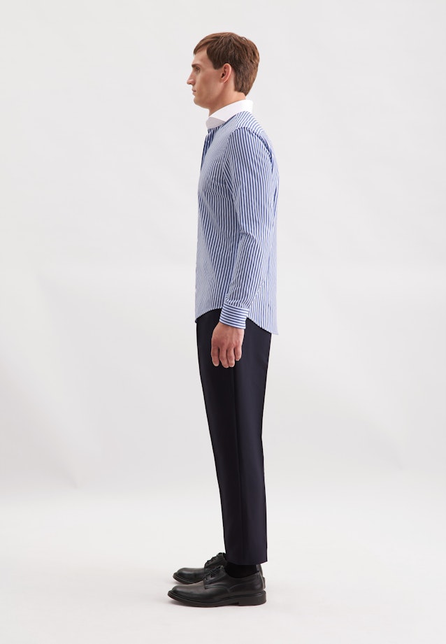 Slim Business shirt Stripes in Dunkelblau |  Seidensticker Onlineshop
