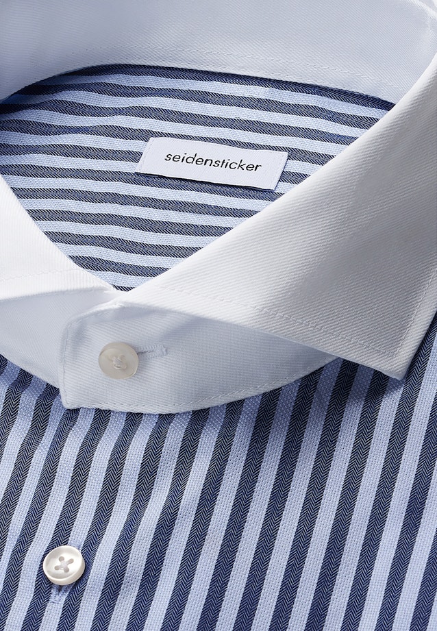 Slim Business Hemd Gestreift in Dunkelblau |  Seidensticker Onlineshop