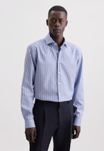 Regular Business Hemd Struktur in Dunkelblau |  Seidensticker Onlineshop