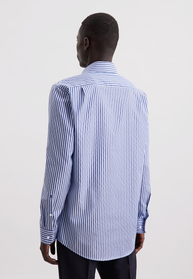 Regular Business Hemd Struktur in Dunkelblau |  Seidensticker Onlineshop