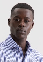 Regular Business Hemd Struktur in Dunkelblau |  Seidensticker Onlineshop