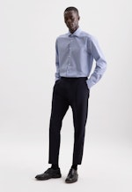 Regular Business Hemd Struktur in Dunkelblau |  Seidensticker Onlineshop