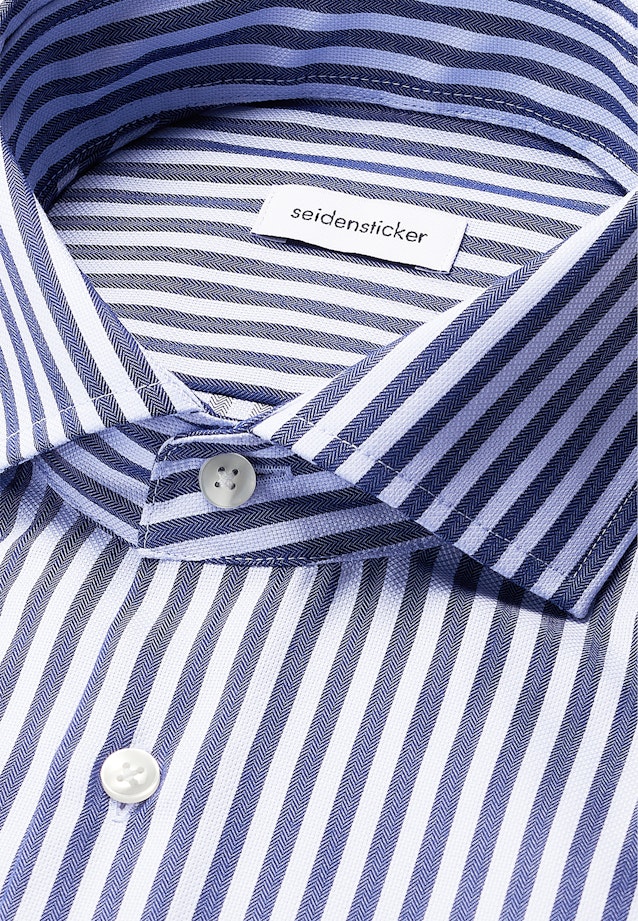 Regular Business Hemd Struktur in Dunkelblau |  Seidensticker Onlineshop