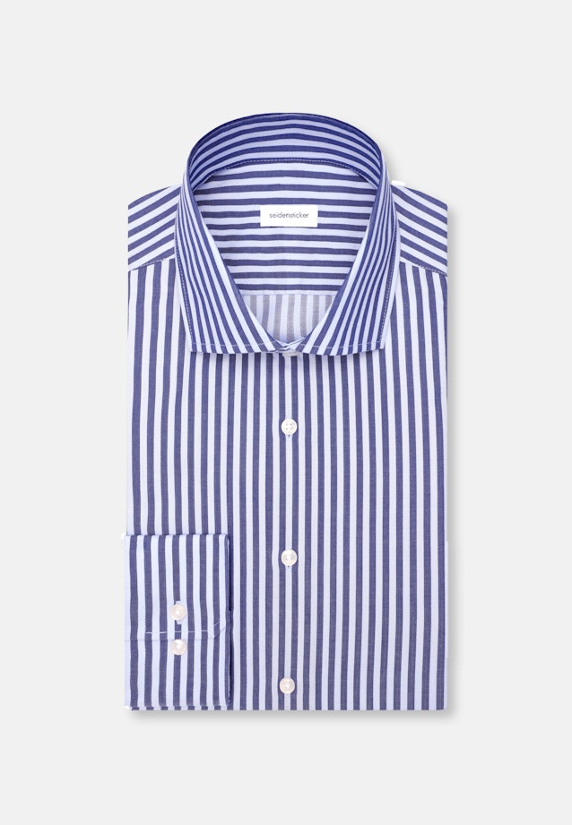 Regular Business Hemd Struktur in Dunkelblau |  Seidensticker Onlineshop