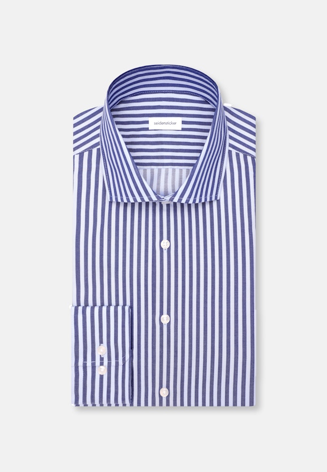 Regular Business Hemd Struktur in Dunkelblau | Seidensticker Onlineshop