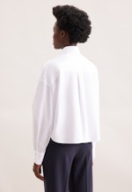 Oversized Hemdbluse  in Boxy Länge in Weiß |  Seidensticker Onlineshop
