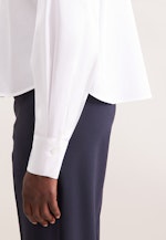 Oversized Hemdbluse  in Boxy Länge in Weiß |  Seidensticker Onlineshop