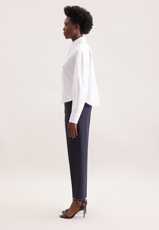 Oversized Hemdbluse  in Boxy Länge in Weiß |  Seidensticker Onlineshop