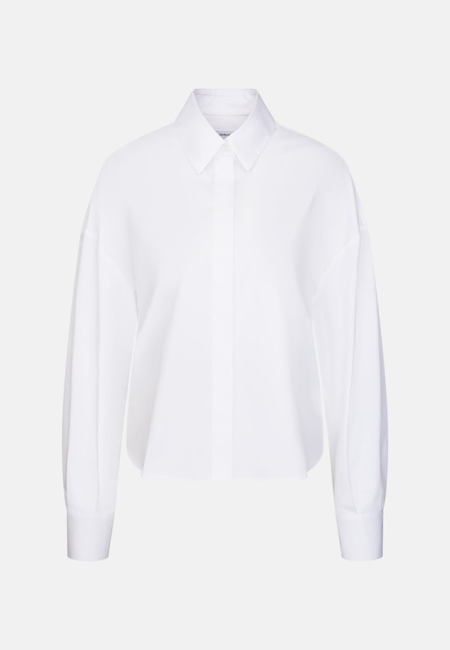 Oversized Hemdbluse  in Boxy Länge in Weiß |  Seidensticker Onlineshop