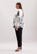 Raglanbluse mit Schleifendetail in Weiß |  Seidensticker Onlineshop