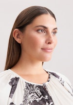 Raglankleid mit Schleifendetail in Weiß |  Seidensticker Onlineshop