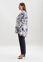 Tunikabluse mit Bindeband in Dunkelblau |  Seidensticker Onlineshop