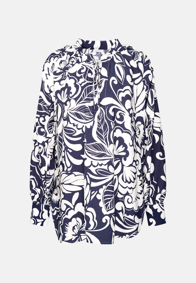 Tunikabluse mit Bindeband in Dunkelblau |  Seidensticker Onlineshop