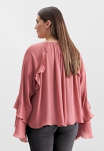 Raglanbluse mit Volantärmeln in Rosa |  Seidensticker Onlineshop