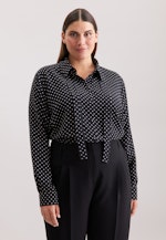 Hemdbluse mit abnehmbarer Schluppe in Noir |  Seidensticker Onlineshop