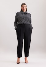 Hemdbluse mit abnehmbarer Schluppe in Noir |  Seidensticker Onlineshop