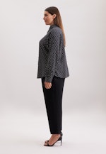 Hemdbluse mit abnehmbarer Schluppe in Noir |  Seidensticker Onlineshop