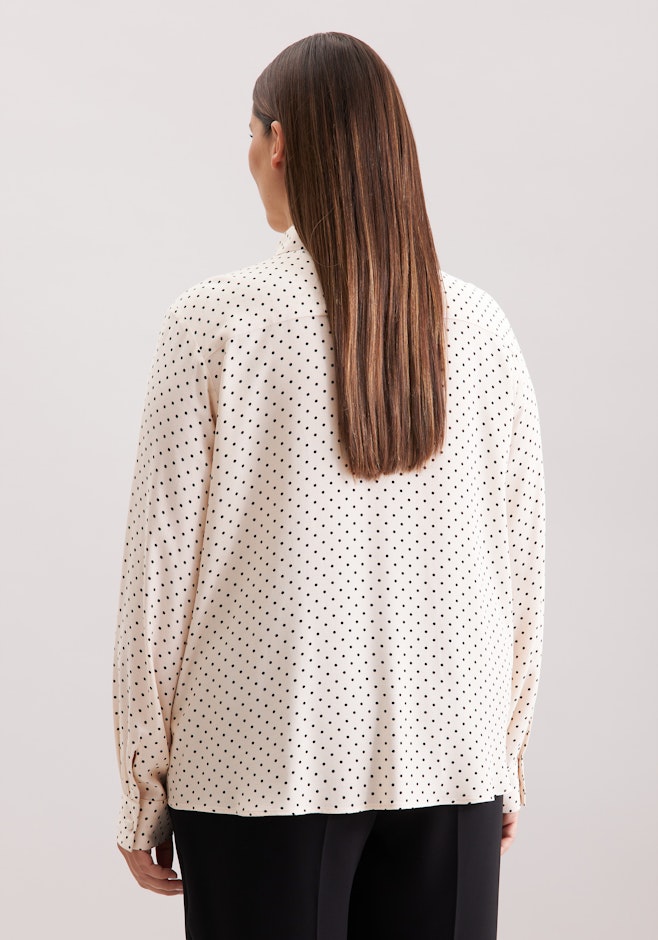 Shirt blouse with detachable bow tie in Weiß | Seidensticker online shop