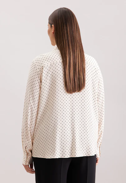 Hemdbluse mit abnehmbarer Schluppe in Weiß |  Seidensticker Onlineshop