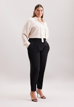 Hemdbluse mit abnehmbarer Schluppe in Blanc |  Seidensticker Onlineshop