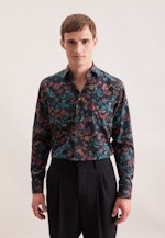 Regular Business shirt Floral in Grey |  Seidensticker Onlineshop