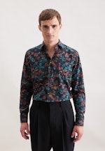 Regular Business shirt Floral in Grey |  Seidensticker Onlineshop