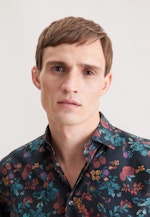 Regular Business shirt Floral in Grey |  Seidensticker Onlineshop