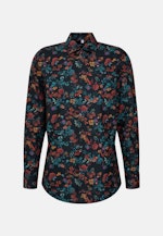 Regular Business shirt Floral in Grey |  Seidensticker Onlineshop