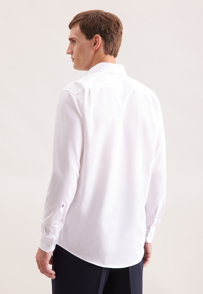 Regular Chemise d'affaires Uni dans Blanc | Boutique en ligne Seidensticker
