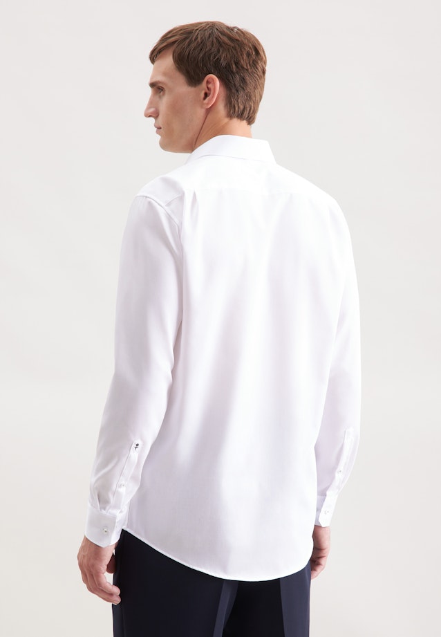 Regular Chemise d'affaires Uni in Blanc |  Seidensticker Onlineshop
