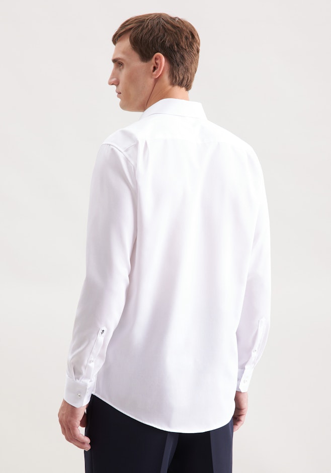 Regular Chemise d'affaires Uni dans Blanc | Boutique en ligne Seidensticker
