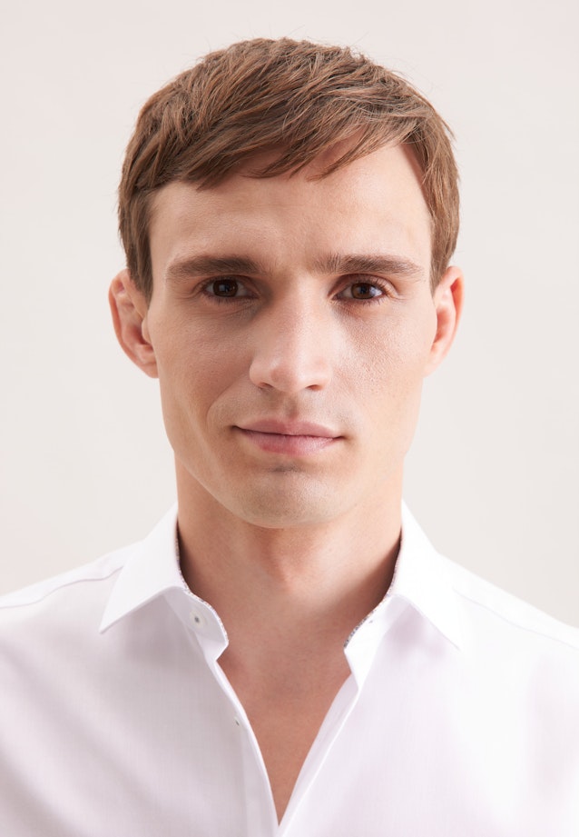 Regular Business shirt Uni in Weiß |  Seidensticker Onlineshop
