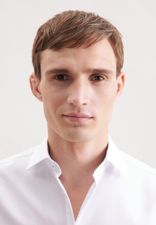 Regular Business shirt Uni in Weiß |  Seidensticker Onlineshop
