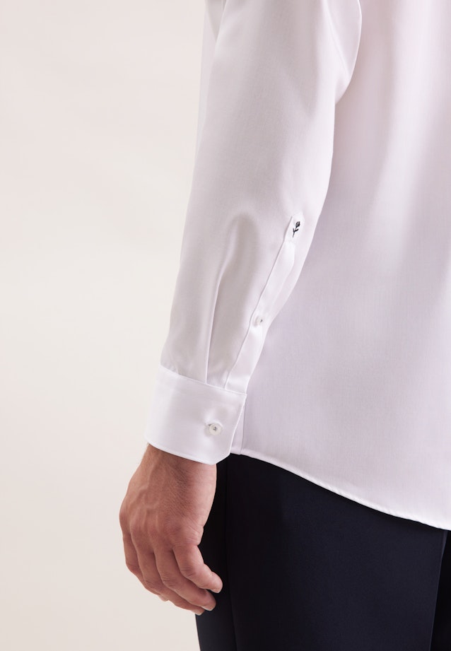 Regular Business shirt Uni in Weiß |  Seidensticker Onlineshop