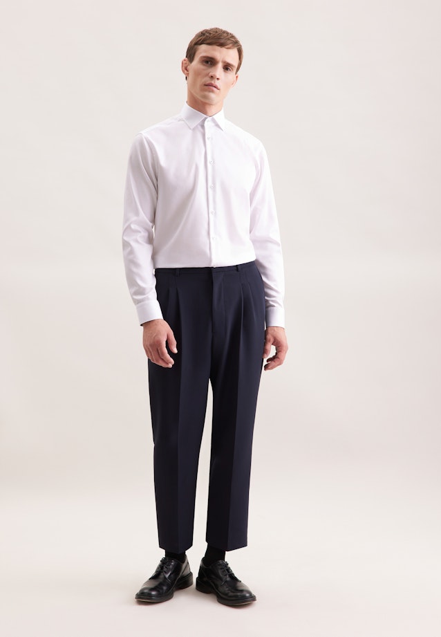 Regular Business shirt Uni in Weiß |  Seidensticker Onlineshop