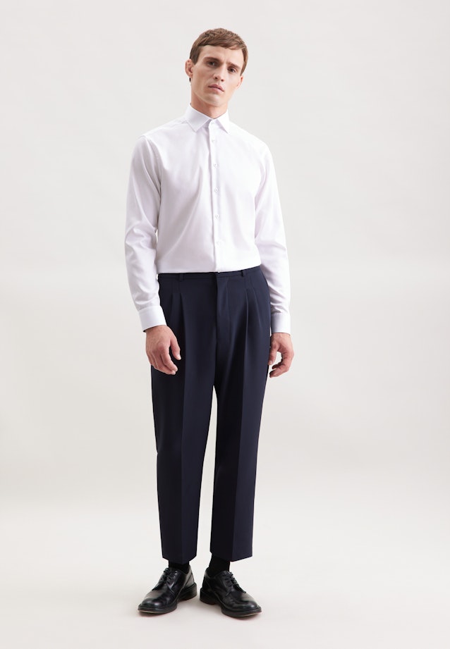 Regular Chemise d'affaires Uni in Blanc |  Seidensticker Onlineshop
