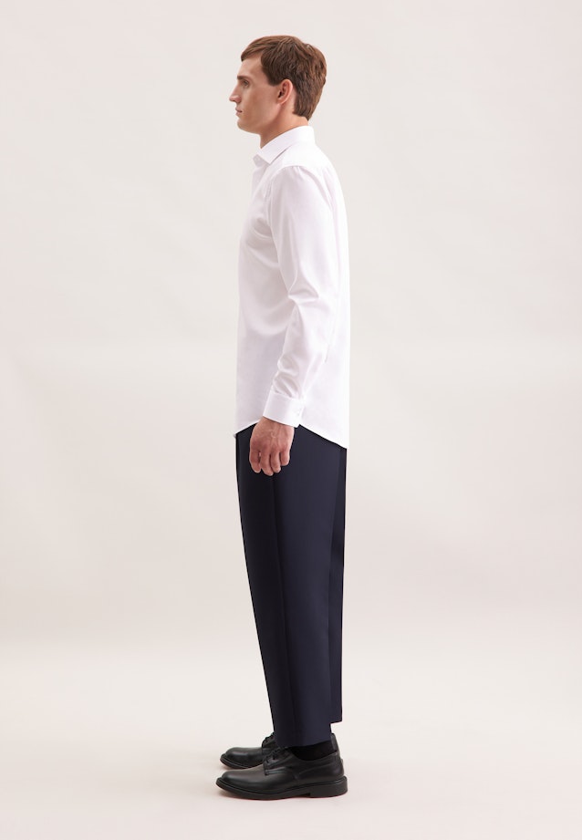 Regular Business shirt Uni in Weiß |  Seidensticker Onlineshop