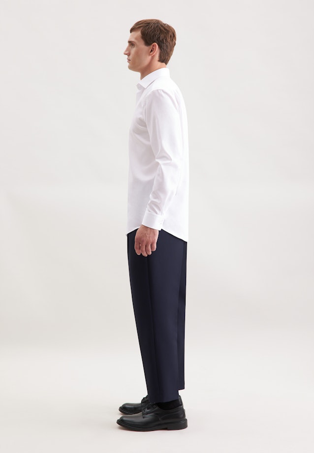 Regular Chemise d'affaires Uni in Blanc |  Seidensticker Onlineshop