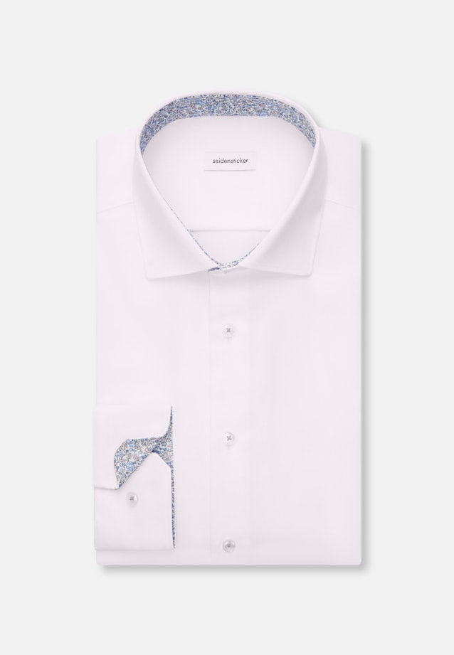Regular Business shirt Uni in Weiß |  Seidensticker Onlineshop