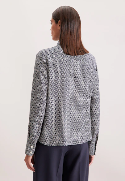 Chemisier en viscose avec imprimé in Bleu Foncé |  Seidensticker Onlineshop
