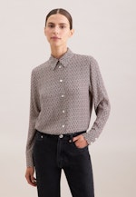 Hemdbluse aus Viskose mit Print in Rot |  Seidensticker Onlineshop