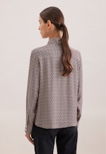 Hemdbluse aus Viskose mit Print in Rot |  Seidensticker Onlineshop