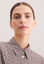 Hemdbluse aus Viskose mit Print in Rot |  Seidensticker Onlineshop