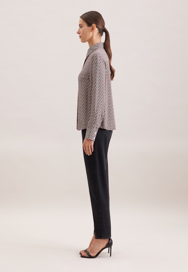 Hemdbluse aus Viskose mit Print in Rot |  Seidensticker Onlineshop