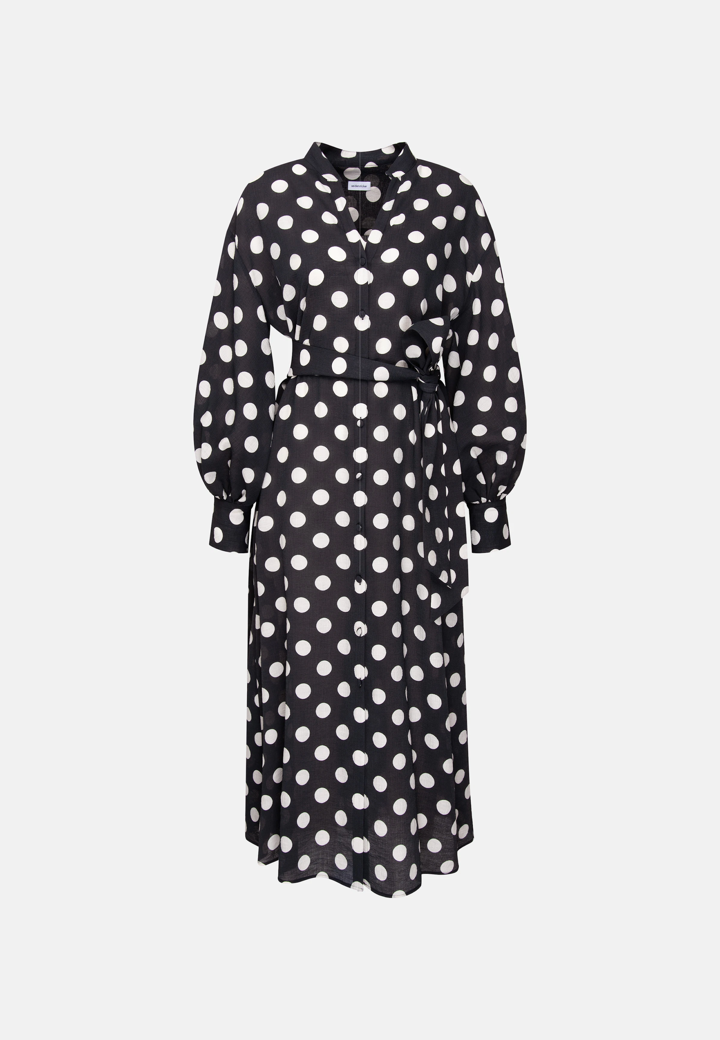 black and white blouse dress Black Sleeveless Vintage A-Line Maxi Dress with White Collar